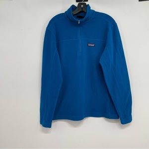 Patagonia STY26175 Blue Fleece 1/4 Zip Pullover Jacket Mens Sz M